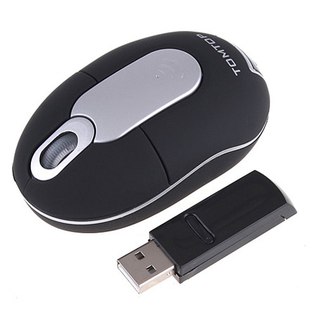 ノートパソコンのMini RF光学の無線マウス3D USBレシーバー　マウス