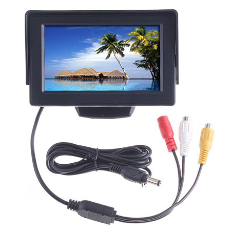 4.3inch TFT LCD 自動車用　バックのカラー?モニターDVD VCR