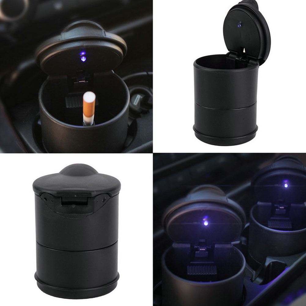 車用 灰皿 LED タバコ　電熱ライター搭載 車載用アッシュトレイ
