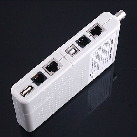 遠隔 RJ11 RJ45 USB BNC LAN ネットワーク、電話のケーブルテスター