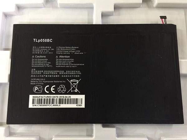 Alcatel TLP058BC電池/バッテリー