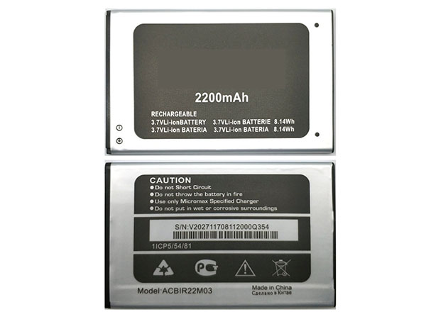 Micromax ACBIR22M03電池/バッテリー