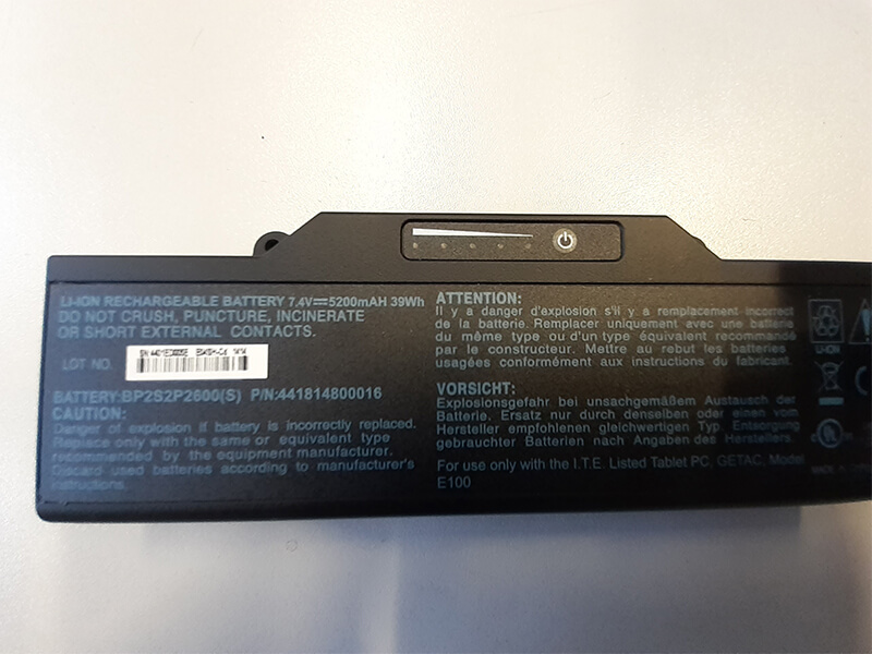 Getac BP2S2P2600(S)電池/バッテリー