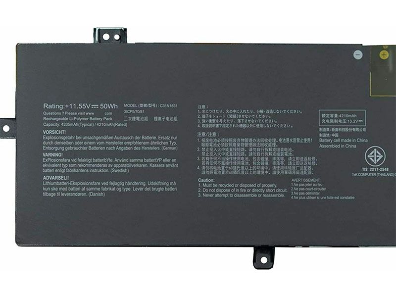 ASUS C31N1831電池/バッテリー