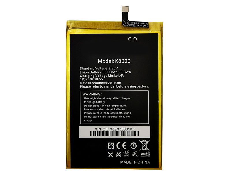 OUKITEL K8000電池/バッテリー