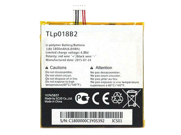 ALCATEL TLP018B2電池/バッテリー