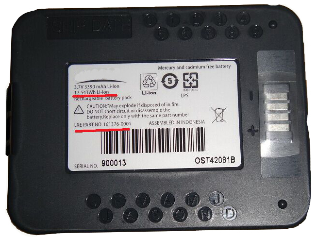 LXE 161376-

0001電池/バッテリー