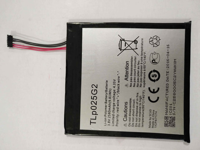 Alcatel TLp025G2電池/バッテリー