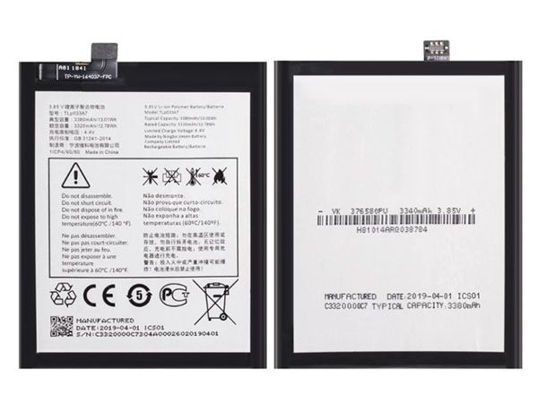 Alcatel TLP033A7電池/バッテリー