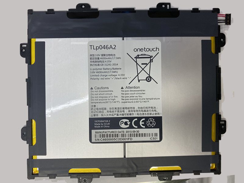 ALCATEL TLP046A2電池/バッテリー