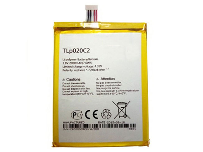 Alcatel TLp020C2電池/バッテリー
