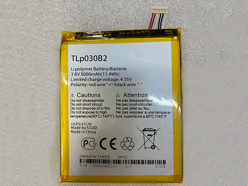 Alcatel TLp030B2電池/バッテリー