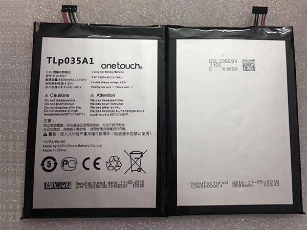 Alcatel TLP035A1電池/バッテリー