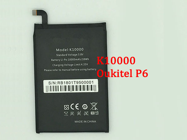 OUKITEL K10000電池/バッテリー