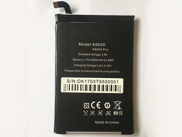 oukitel K6000電池/バッテリー
